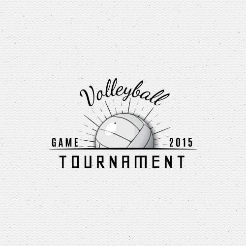 Volleyball Badge & Label Set Vector Image