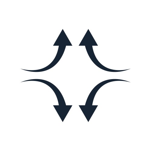 Arrow rotate icon simple pointer icons for ui vector image