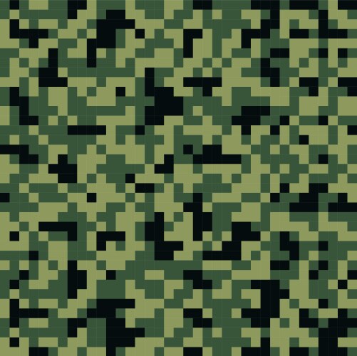 Pixel camo seamless pattern grey urban camouflage Vector Image