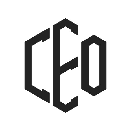 Modern ceo logo design letter minimalist – Royalty-Free Vector ...