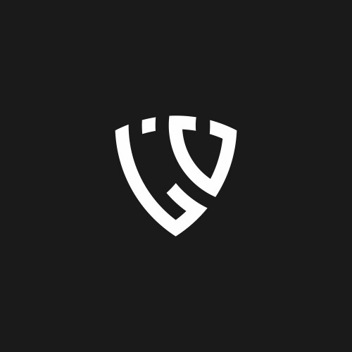 Lv monogram logo with circle outline design – Royalty-Free Vector ...