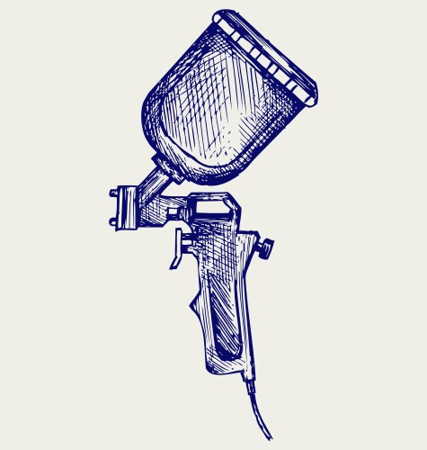 Spray gun Royalty Free Vector Image - VectorStock