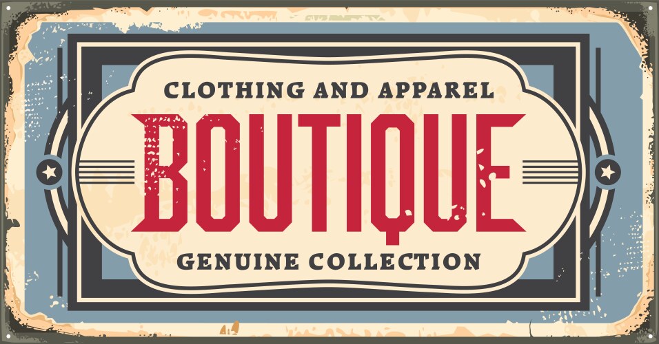 Cigarettes store vintage rusty metal sign Vector Image