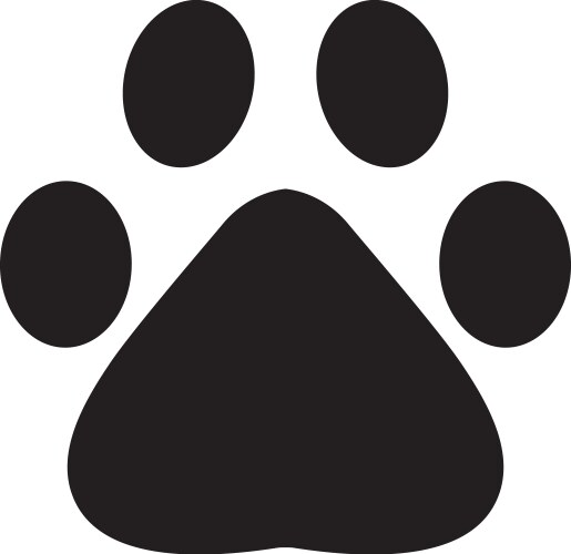 Paw Print Footstep Vector Image