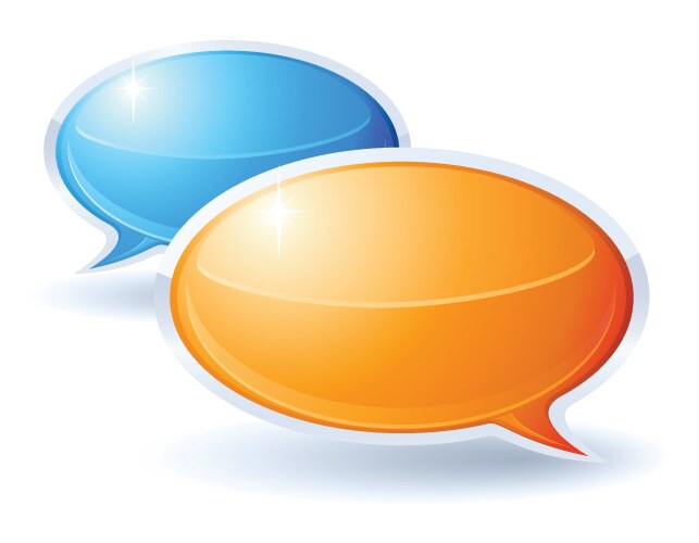 Bubbles for speech Royalty Free Vector Image - VectorStock