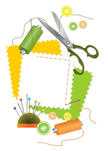 Sewing set Royalty Free Vector Image - VectorStock