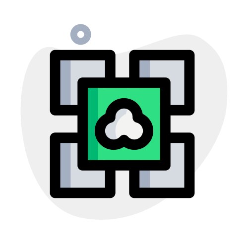 Software that performs functionalities application vector image
