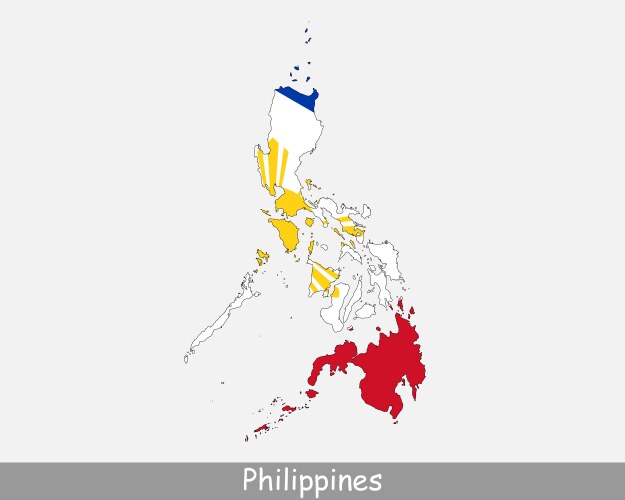 People map country philippines Royalty Free Vector Image