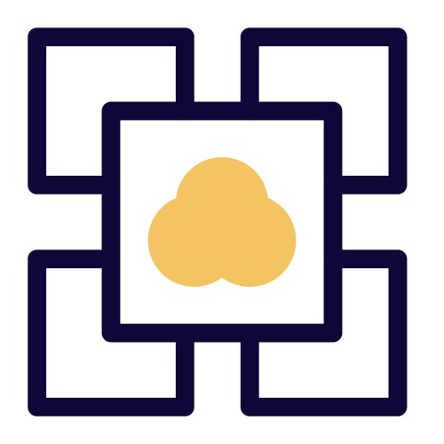 Software that performs functionalities application vector image