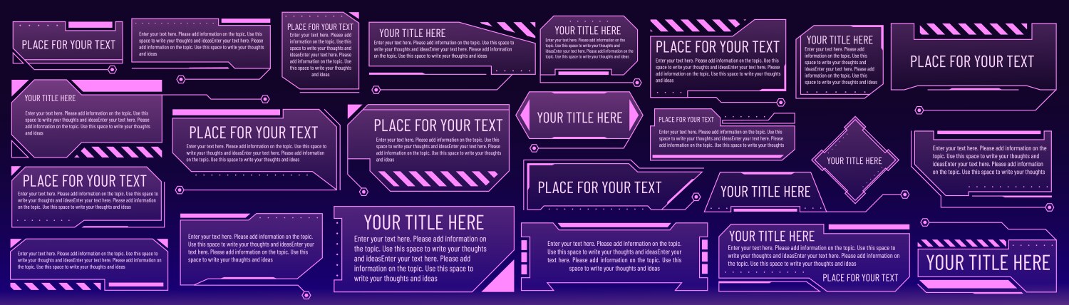 Tech Hud Box Tech HUD Box - Futuristic Interface – Royalty-Free Vector | VectorStock