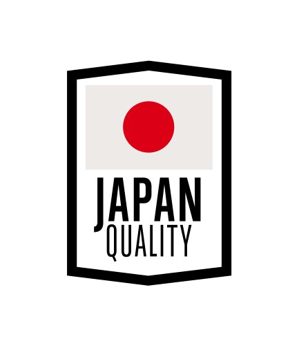 japan quality isolated label for products vector image