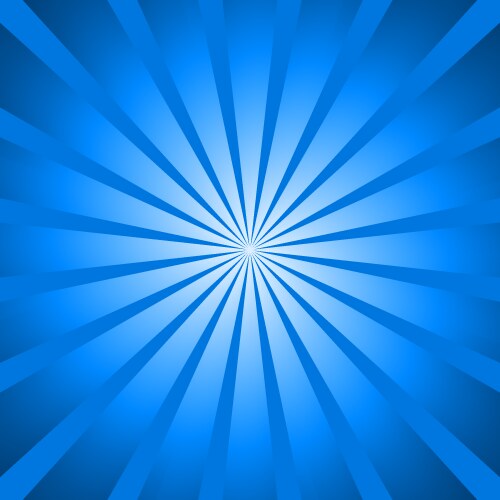 Blue rays sunburst background Royalty Free Vector Image