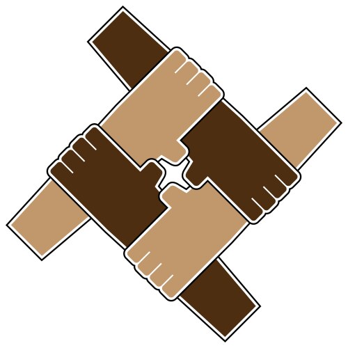 Teamwork Hands Symbol vector image
