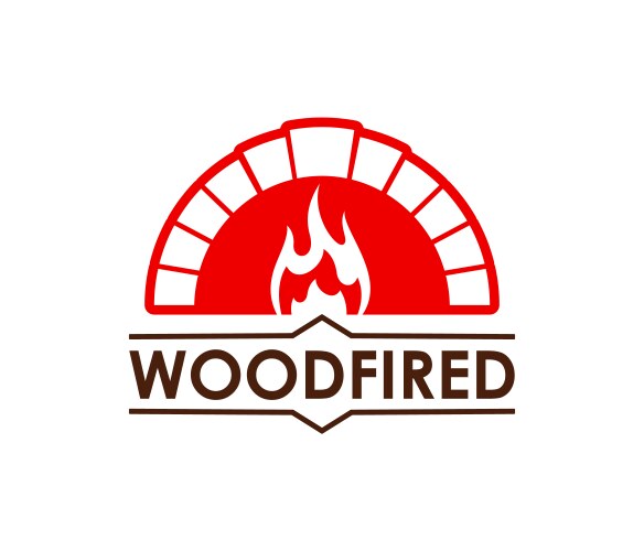 Wood-Fired Oven & Hearth Icon Vector Image