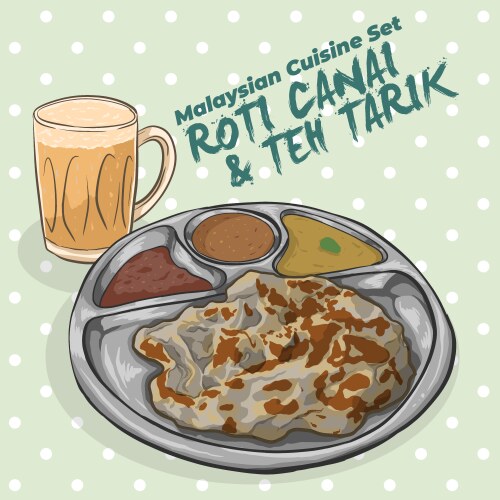 Roti Canai Vector Images (15)