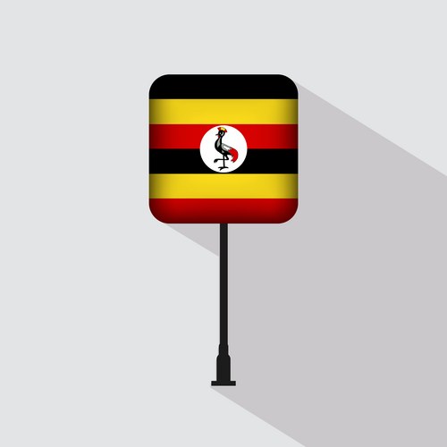Etsy Uganda Flag Embroidered Patch