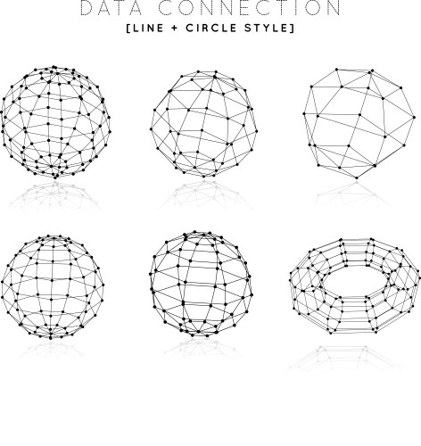 Abstract network connection background Royalty Free Vector