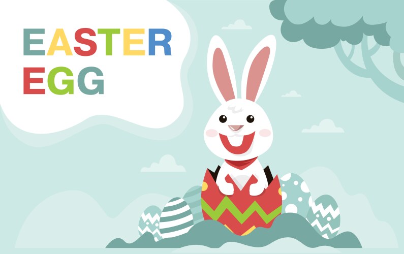 Happy easter banner background Royalty Free Vector Image