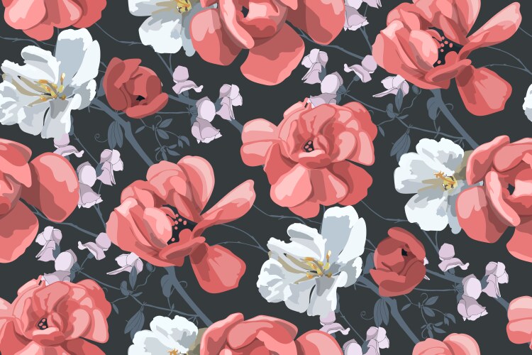 Elegant Floral Pattern Vector Image