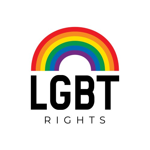 Lgbt rights symbol in rainbow colors Vector Image