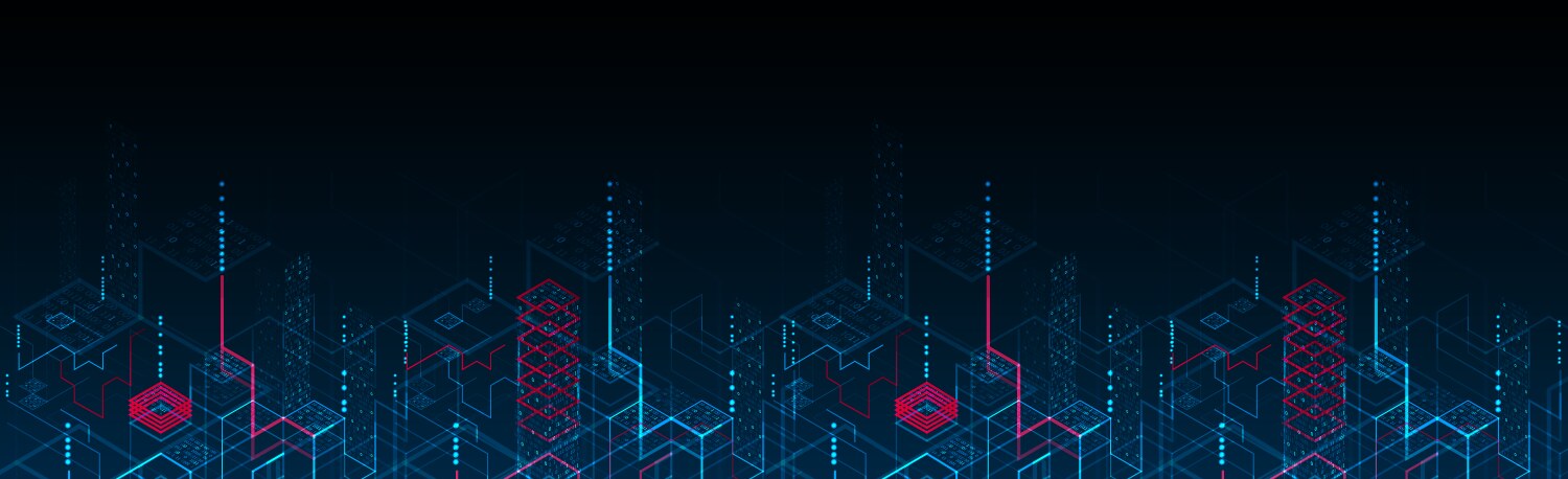 Technology background binary computer code vector image