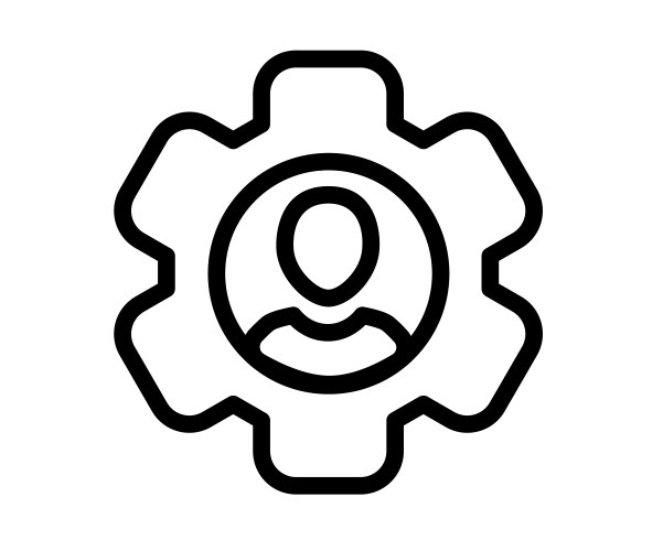 Configuration user setting single isolated icon vector image