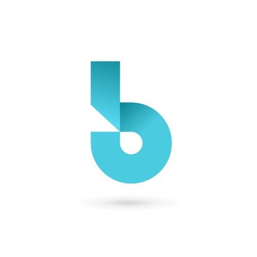 D letter overlapping logo icon Royalty Free Vector Image