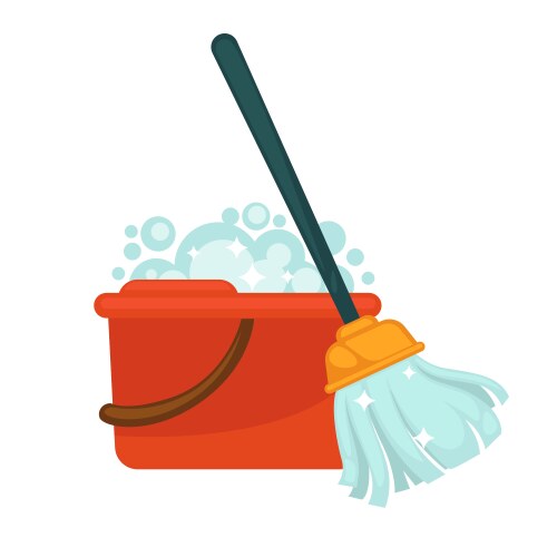 Red bucket Royalty Free Vector Image - VectorStock