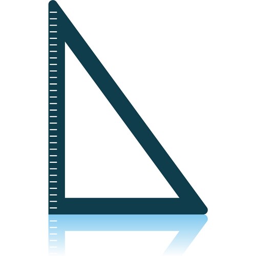 Inverted black triangle Royalty Free Vector Image