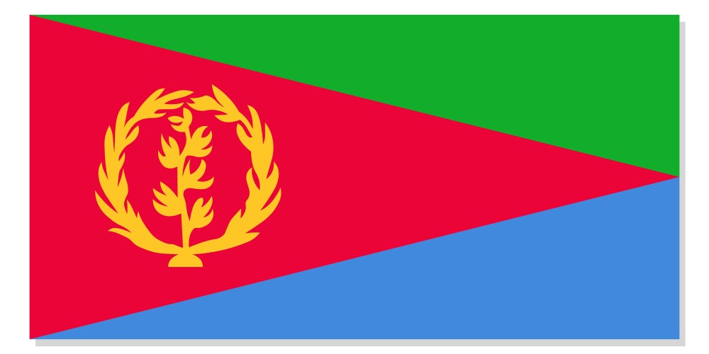 Flag of eritrea eritrean national symbol vector image