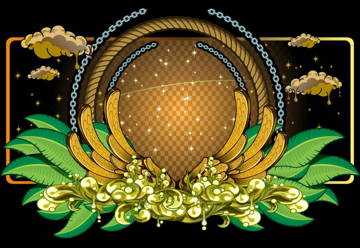 Jungle frame Vector Image