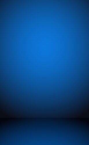 Blue panoramic studio background with white glow Vector Image