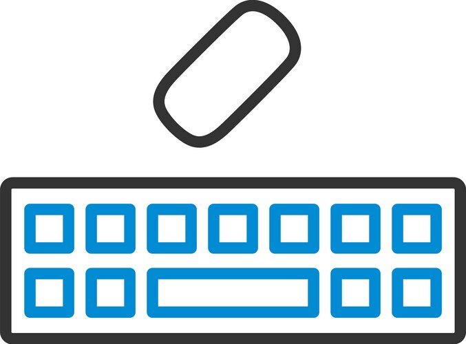 Keyboard icon vector image