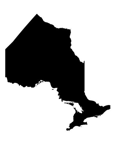 Ontario Map Outline Vector Image
