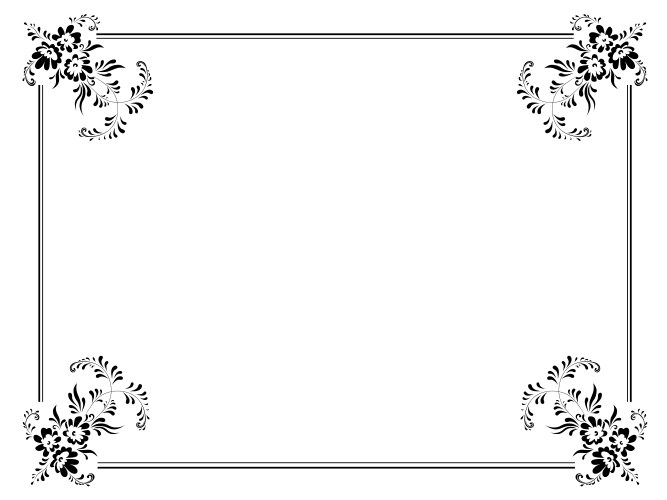 Decorative vintage frame Royalty Free Vector Image