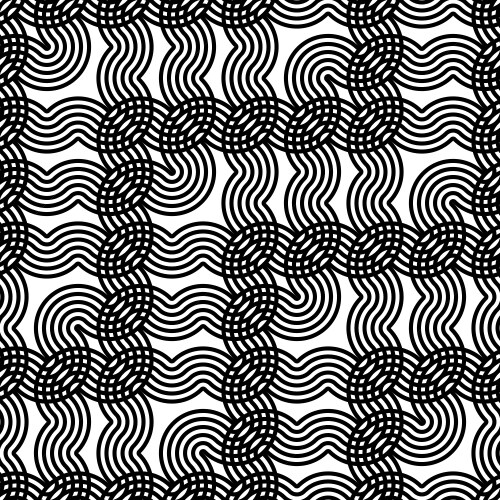 Design seamless monochrome zigzag pattern vector image