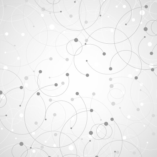 Geometric pattern with connected lines and dots vector image