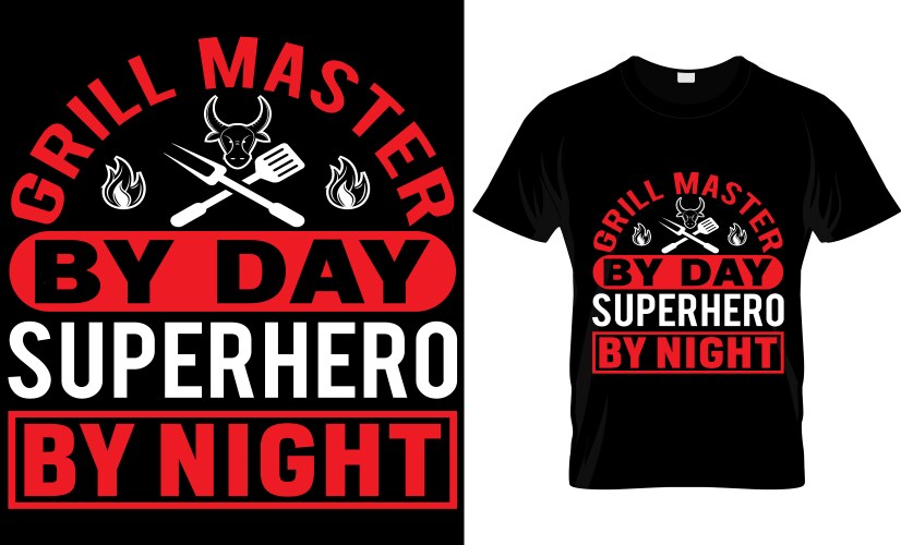 Bbq t-shirt design Vector Image