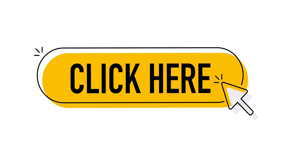 Click here button with hand pointer clicking vektorbild