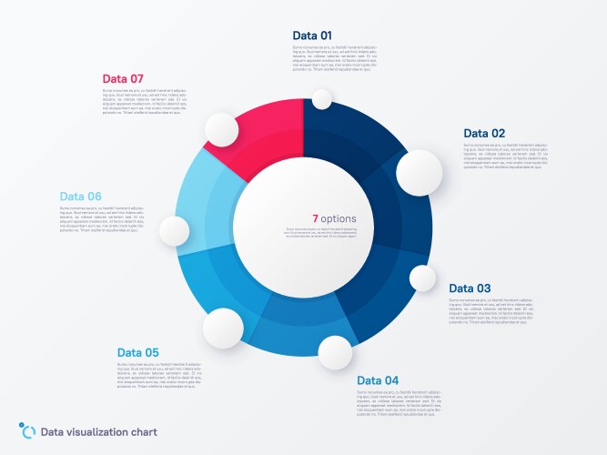 Round Table Infograph Round infographic chart templates Royalty Free Vector Image