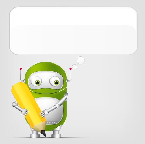 Cute robot Royalty Free Vector Image - VectorStock