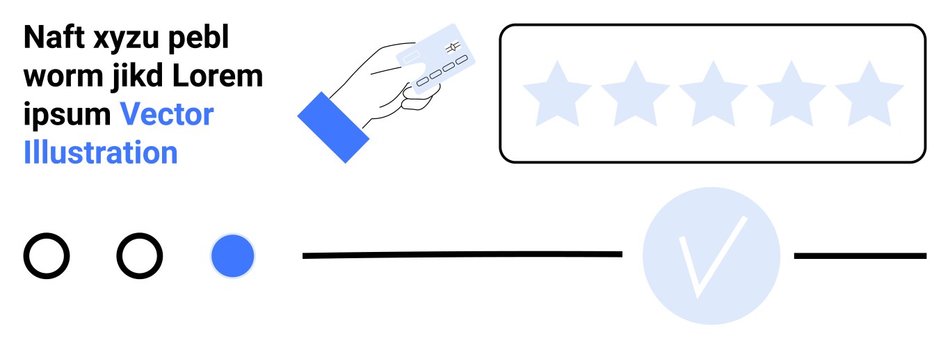 User interaction with rating system vector image