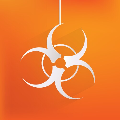 Biohazard iconbiological danger vector image