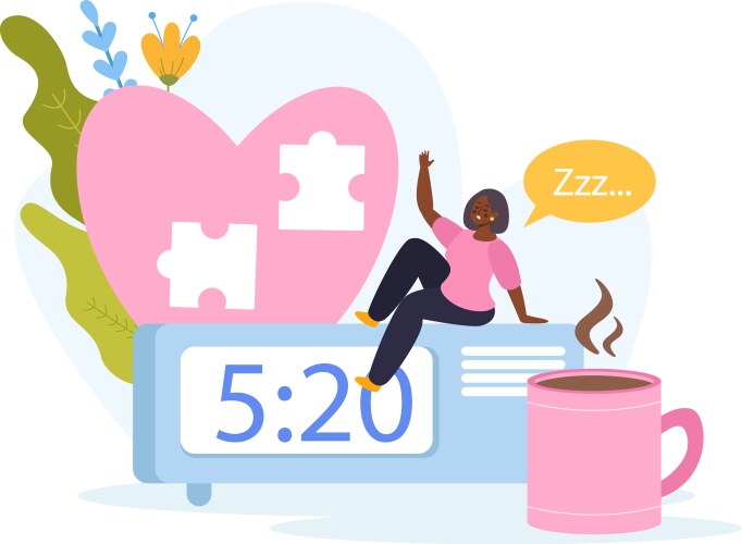 sleep disorder flat vector image vector image