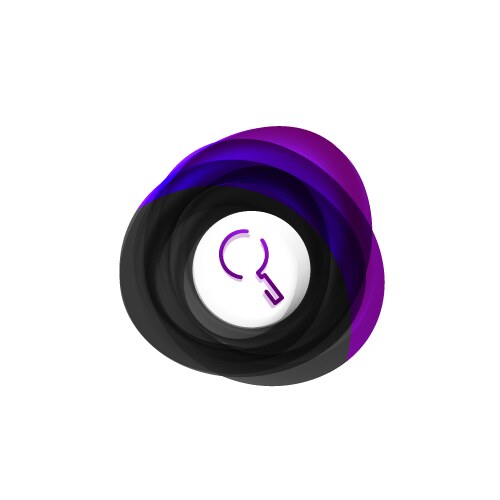 Search magnifier web button magnify icon modern vector image