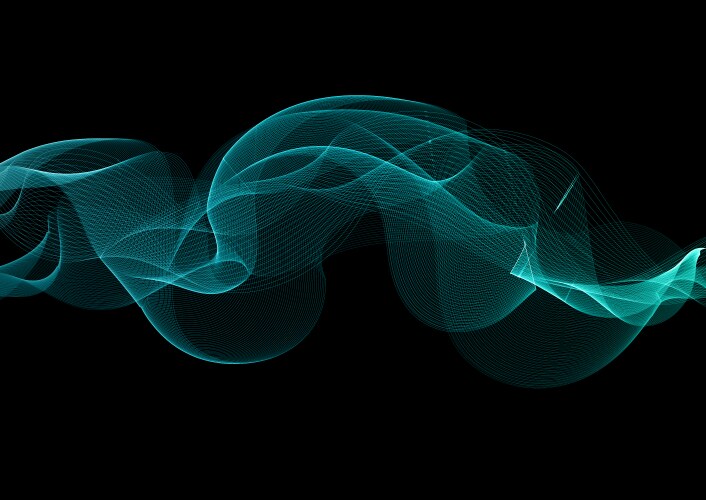 Abstract flowing lines background vector image