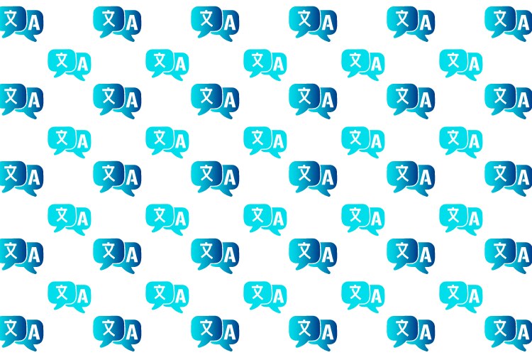 Abstract language translator pattern background vector image
