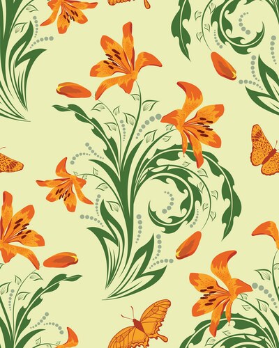Seamless floral Royalty Free Vector Image - VectorStock