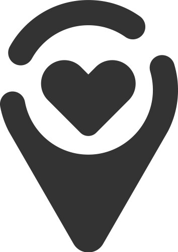 Target location icon Royalty Free Vector Image