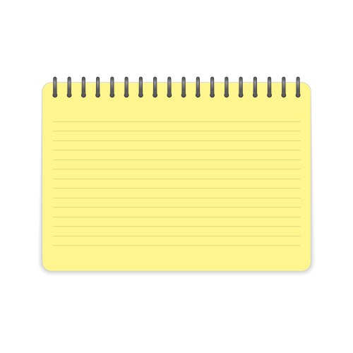Notebook memo notepad templates vector image